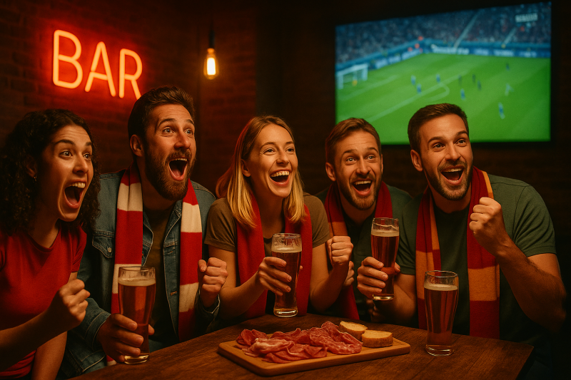 Soirée spéciale demi-finale de la Champions League avec des bières artisanales et une ambiance festive garantie à L’Exultoire